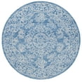 thumbnail image 1 of SAFAVIEH Ebony Ailbhe Medallion Area Rug, Ivory/Blue, 7' x 7' Round, 1 of 10