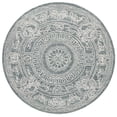 thumbnail image 1 of SAFAVIEH Ebony Aindreas Medallion Area Rug, Ivory/Dark Grey, 6' x 6' Round, 1 of 10