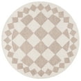 thumbnail image 1 of SAFAVIEH Ebony Alastar Checkered Area Rug, Beige/Ivory, 6' x 6' Round, 1 of 10