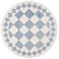 thumbnail image 1 of SAFAVIEH Ebony Alastar Checkered Area Rug, Blue/Ivory, 6' x 6' Round, 1 of 10