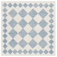 thumbnail image 1 of SAFAVIEH Ebony Alastar Checkered Area Rug, Blue/Ivory, 6' x 6' Square, 1 of 8
