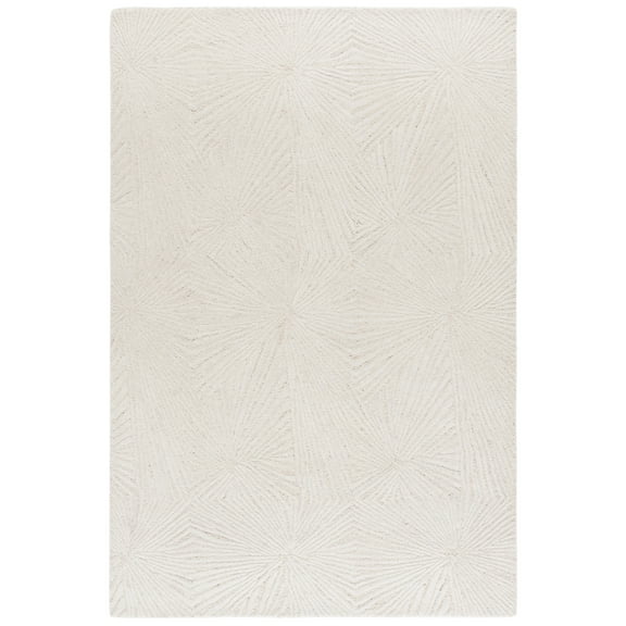 SAFAVIEH Ebony Alex Geometric Area Rug, Ivory, 4' x 6'