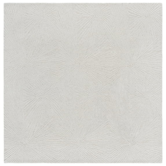 SAFAVIEH Ebony Alex Geometric Area Rug, Ivory, 6' x 6' Square