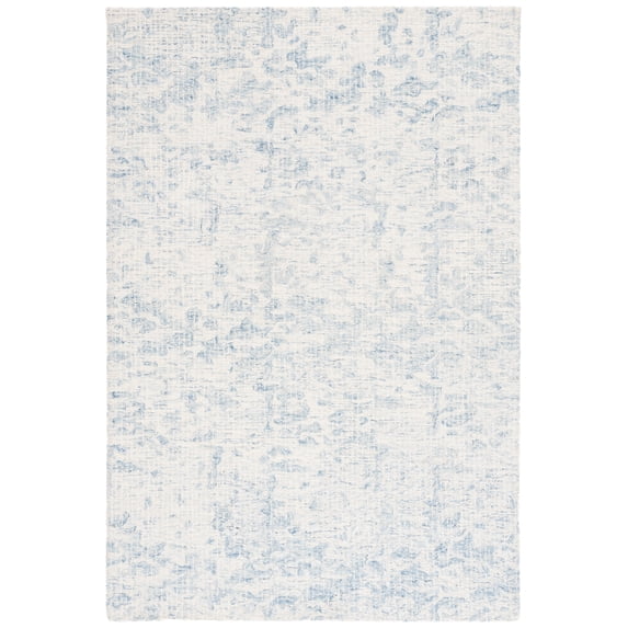 SAFAVIEH Ebony Aloysius Distressed Area Rug, Ivory/Blue, 2' x 3'