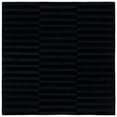 thumbnail image 1 of SAFAVIEH Ebony Amaia Geometric Striped Area Rug, Charcoal, 6' x 6' Square, 1 of 7