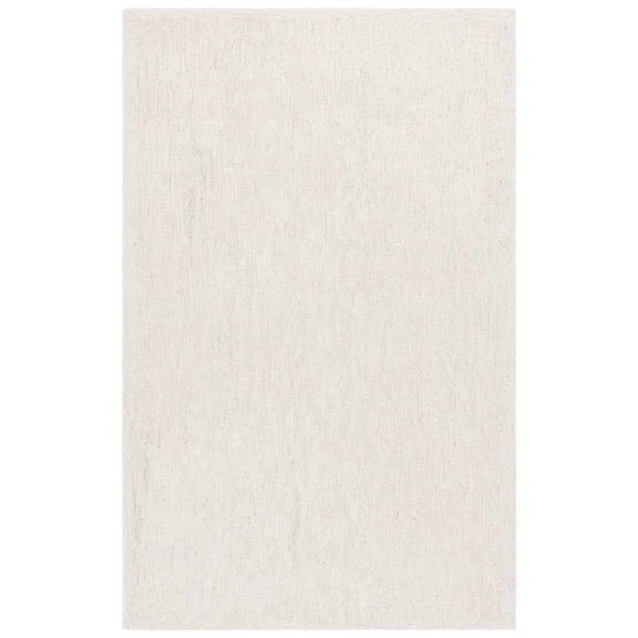SAFAVIEH Ebony Amrita Solid Area Rug, Green/Ivory, 3' x 5'