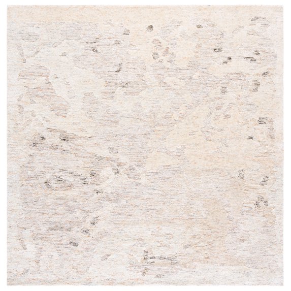 SAFAVIEH Ebony Bairre Abstract Area Rug, Beige/Rust, 6' x 6' Square