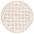 thumbnail image 1 of SAFAVIEH Ebony Bernadine Plaid Area Rug, Ivory/Beige, 6' x 6' Round, 1 of 7