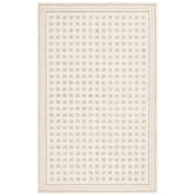 SAFAVIEH Ebony Bernadine Plaid Area Rug, Ivory/Beige, 9' x 14'