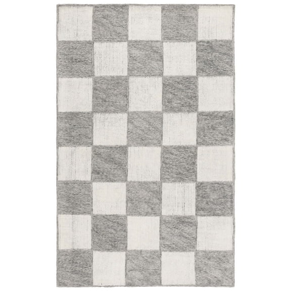 SAFAVIEH Ebony Beverley Geometric Area Rug, Ivory/Grey, 8' x 10'
