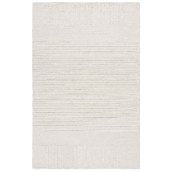 SAFAVIEH Ebony Cameron Solid Area Rug, Ivory, 4' x 6'