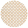thumbnail image 1 of SAFAVIEH Ebony Camille Checkered Area Rug, Gold/Ivory, 6' x 6' Round, 1 of 7