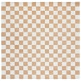thumbnail image 1 of SAFAVIEH Ebony Camille Checkered Area Rug, Rust/Ivory, 6' x 6' Square, 1 of 11