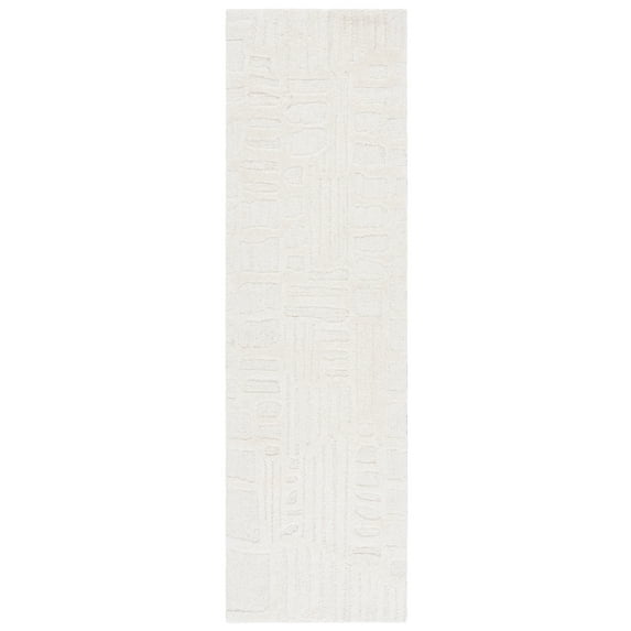 SAFAVIEH Ebony Celestine Abstract Runner Rug, Ivory, 2'3" x 8'