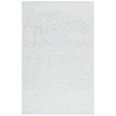 SAFAVIEH Ebony Chase Distressed Area Rug, Silver/Ivory, 3' x 5'