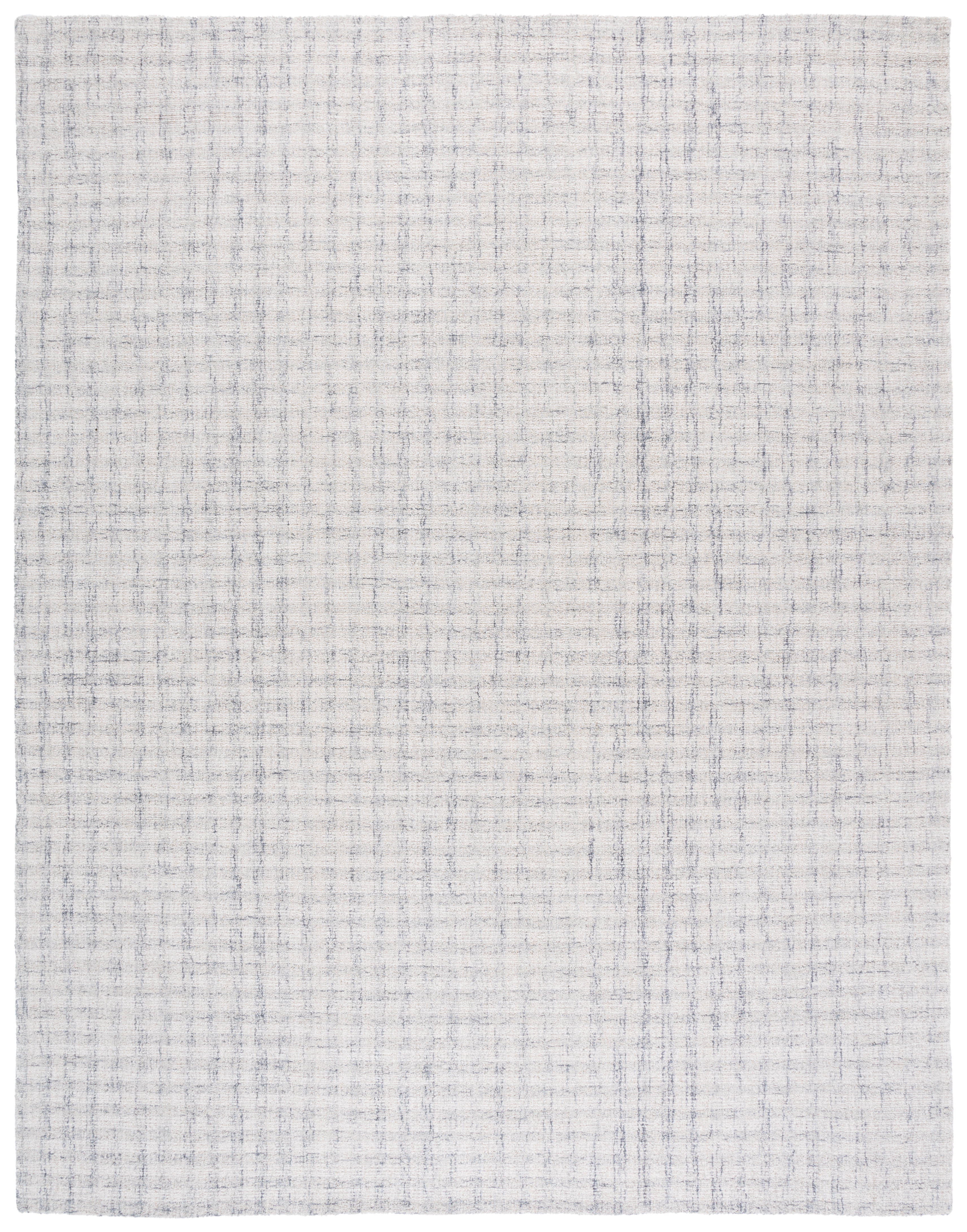 SAFAVIEH Ebony Colbert Plaid Area Rug, Light Grey/Ivory, 9' x 12'