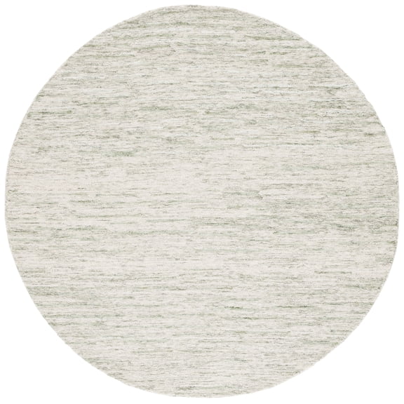 SAFAVIEH Ebony Cynthia Distressed Area Rug, Green/Ivory, 6' x 6' Round