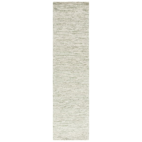 SAFAVIEH Ebony Cynthia Distressed Runner Rug, Green/Ivory, 2'3" x 9'