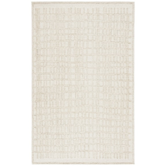 SAFAVIEH Ebony Darwin Plaid Area Rug, Ivory/Beige, 8' x 10'