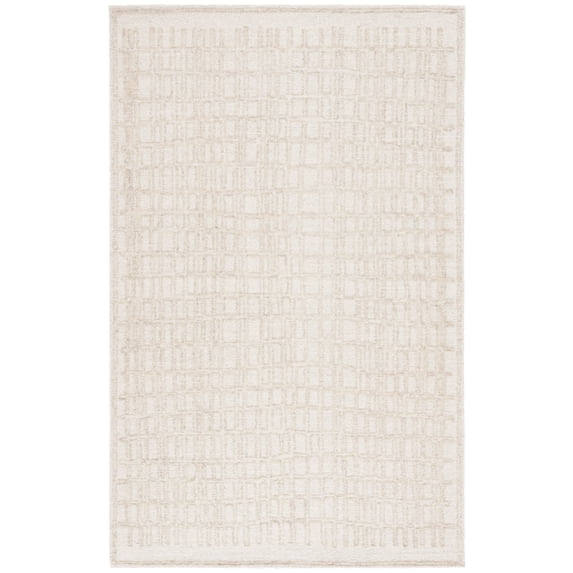 SAFAVIEH Ebony Darwin Plaid Area Rug, Ivory/Beige, 8' x 10'