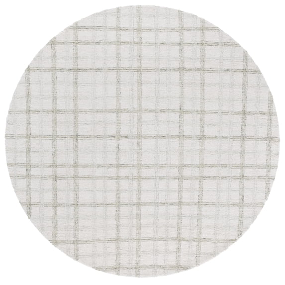 SAFAVIEH Ebony Deangelo Geometric Area Rug, Sage/Ivory, 6' x 6' Round