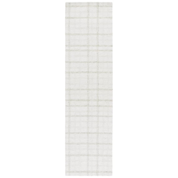 SAFAVIEH Ebony Deangelo Geometric Runner Rug, Sage/Ivory, 2'3" x 9'
