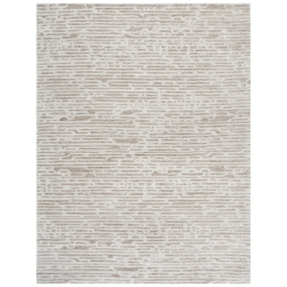 SAFAVIEH Ebony Dolkar Abstract Area Rug, Light Brown/Ivory, 8' x 10'