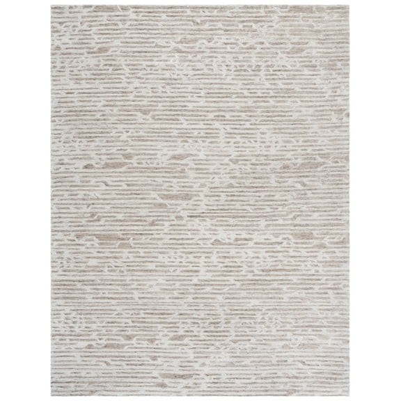 SAFAVIEH Ebony Dolkar Abstract Area Rug, Light Brown/Ivory, 8' x 10'