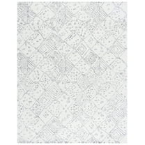 SAFAVIEH Ebony Drew Geometric Area Rug, Ivory/Grey, 8' x 10'