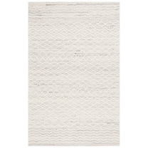 SAFAVIEH Ebony Erica Geometric Area Rug, Light Gray/Ivory, 8' x 10'