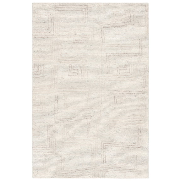 SAFAVIEH Ebony Fletcher Distressed Area Rug, Ivory/Beige, 4' x 6'