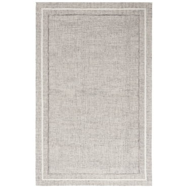SAFAVIEH Ebony Gabriel Bordered Area Rug, Gray/Ivory, 3' x 5'