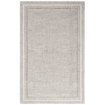 SAFAVIEH Ebony Gabriel Bordered Area Rug, Gray/Ivory, 8' x 10'