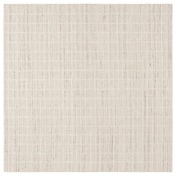 SAFAVIEH Ebony Garret Geometric Area Rug, Ivory/Beige, 6' x 6' Square
