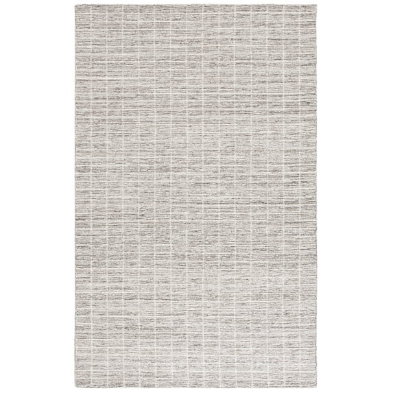 SAFAVIEH Ebony Garret Geometric Area Rug, Natural/Gray, 4' x 6'