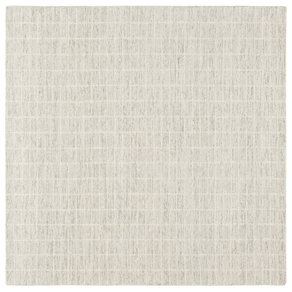 SAFAVIEH Ebony Garret Geometric Area Rug, Sage/Ivory, 6' x 6' Square