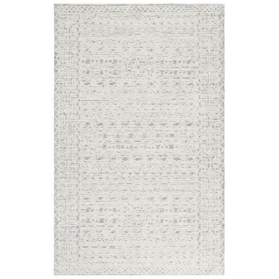 SAFAVIEH Ebony Gorden Medallion Area Rug, Ivory/Gray, 8' x 10'