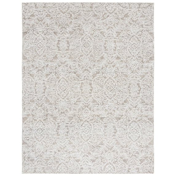 SAFAVIEH Ebony Hoyt Floral Area Rug, Brown/Ivory, 8' x 10'