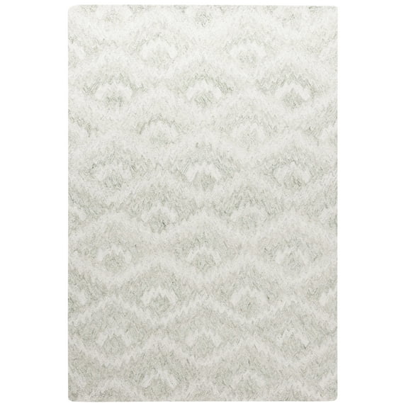 SAFAVIEH Ebony Ibrahim Distressed Area Rug, Ivory/Light Green, 4' x 6'