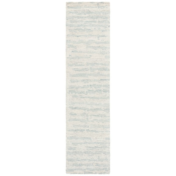 SAFAVIEH Ebony Imogene Distressed Runner Rug, Ivory/Light Blue, 2'3" x 9'