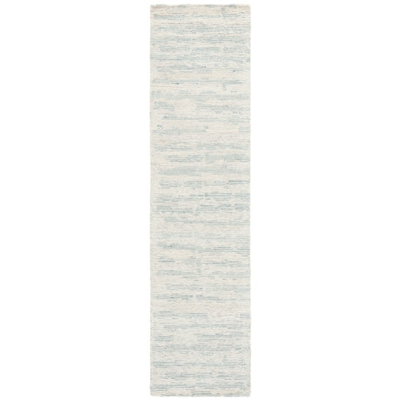 SAFAVIEH Ebony Imogene Distressed Runner Rug, Ivory/Light Blue, 2'3" x 9'