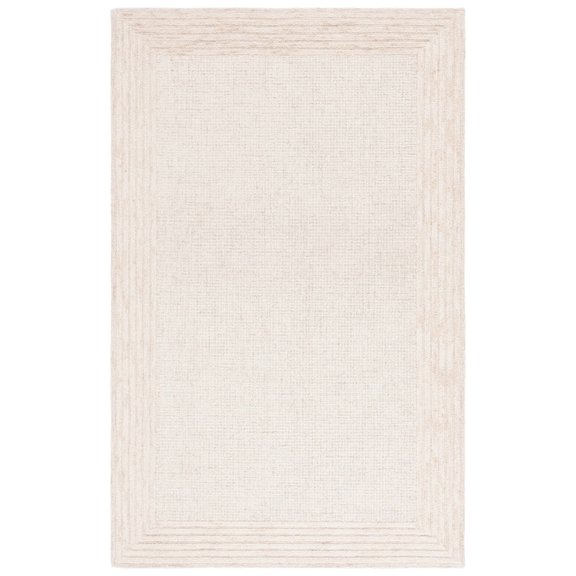 SAFAVIEH Ebony Janie Bordered Area Rug, Ivory/Beige, 5' x 8'