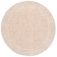 thumbnail image 1 of SAFAVIEH Ebony Janie Bordered Area Rug, Ivory/Pink, 6' x 6' Round, 1 of 10