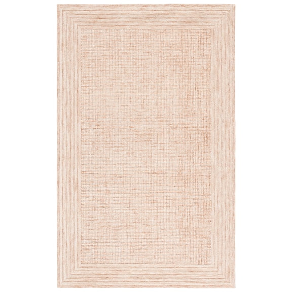 SAFAVIEH Ebony Janie Bordered Area Rug, Ivory/Pink, 6' x 9'