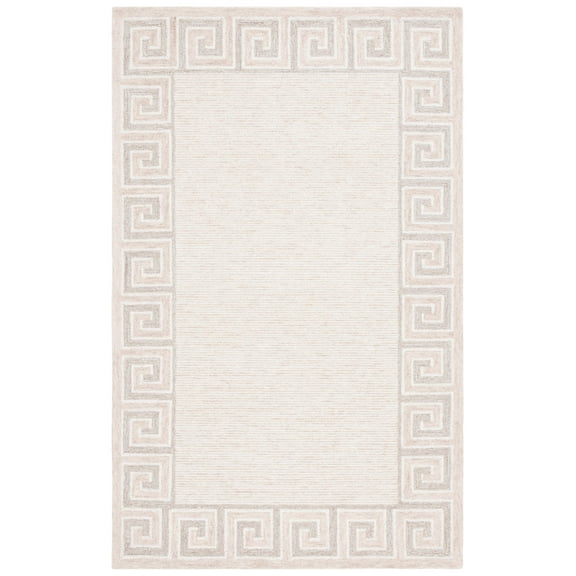 SAFAVIEH Ebony Jazmyn Aztec Area Rug, Brown/Ivory, 5' x 8'