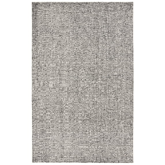 SAFAVIEH Ebony Jemima Distressed Area Rug, Black/Ivory, 3' x 5'