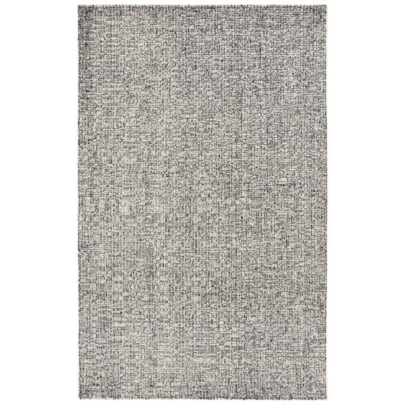 SAFAVIEH Ebony Jemima Distressed Area Rug, Black/Ivory, 5' x 8'