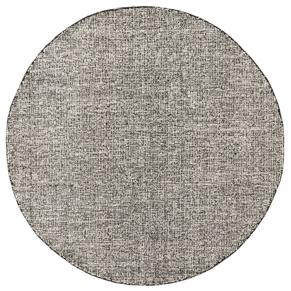 SAFAVIEH Ebony Jemima Distressed Area Rug, Black/Ivory, 6' x 6' Round