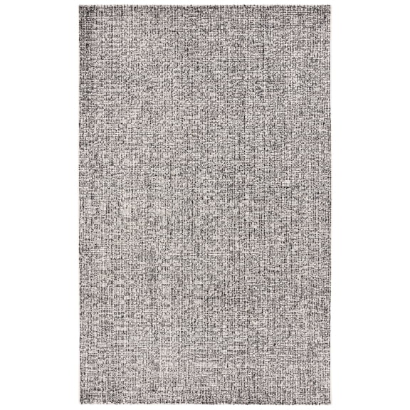 SAFAVIEH Ebony Jemima Distressed Area Rug, Black/Ivory, 6' x 9'