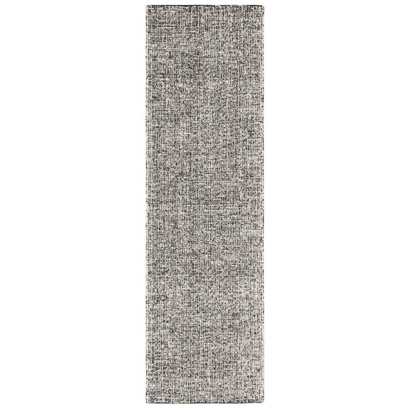 SAFAVIEH Ebony Jemima Distressed Runner Rug, Black/Ivory, 2'3" x 7'